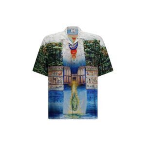 Casablanca Men Trompe L’Oeil Printed Shirt